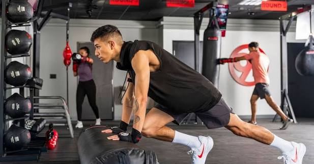 Levitated Fitness training floor